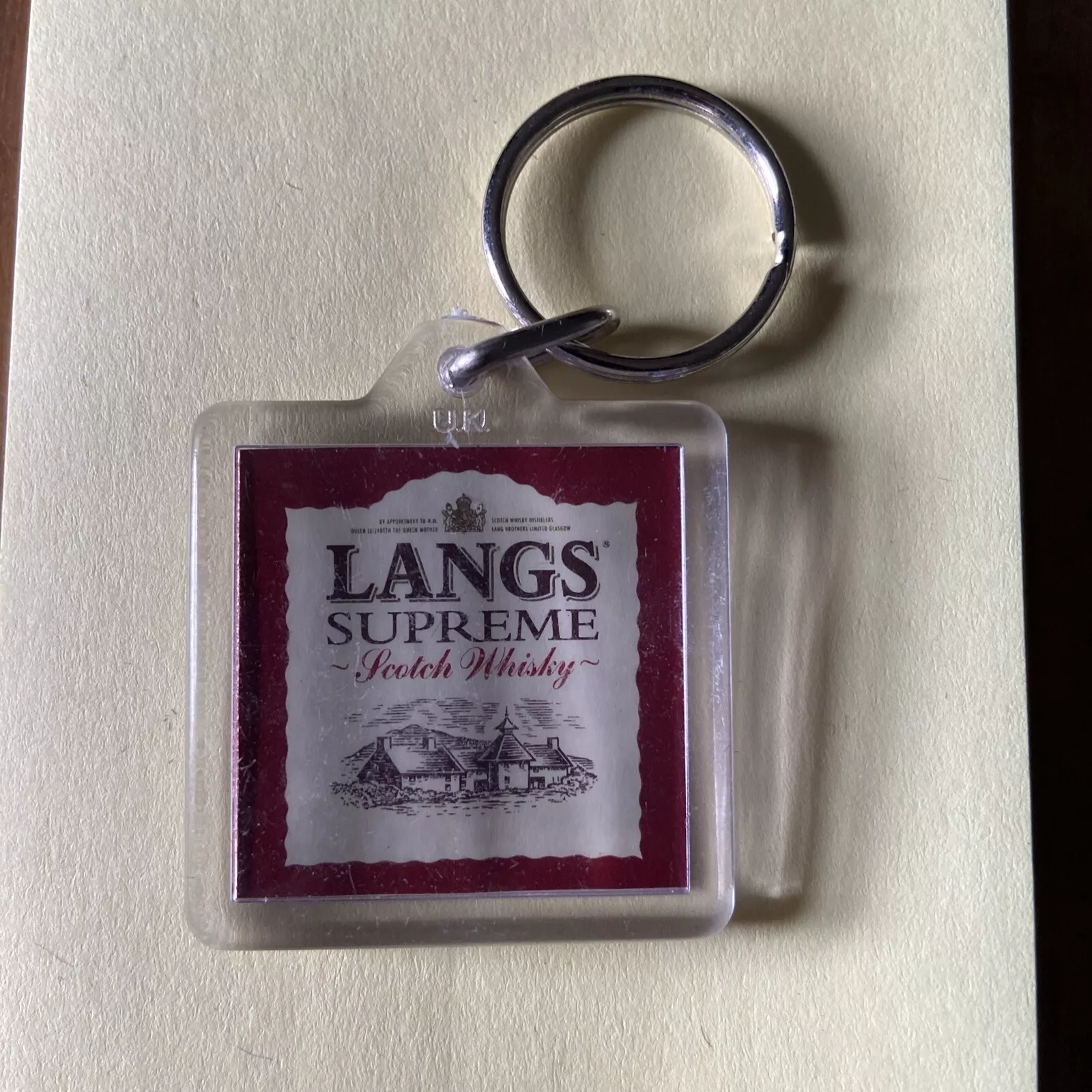 Langs Supreme Scotch Whisky keyring