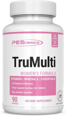 PEScience TruMulti Women's, Multivitamin with Premium Quality Vitamin C, D, Zinc