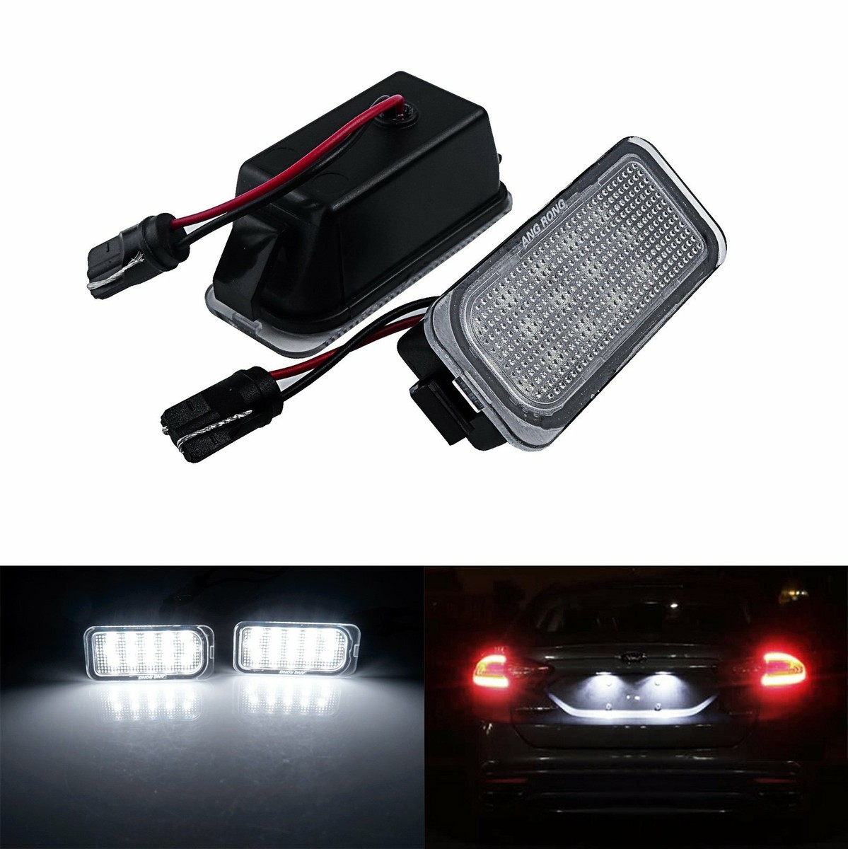 LED License Number Plate Light For Ford Focus Ka+ Tourneo Transit Connect  Jaguar
