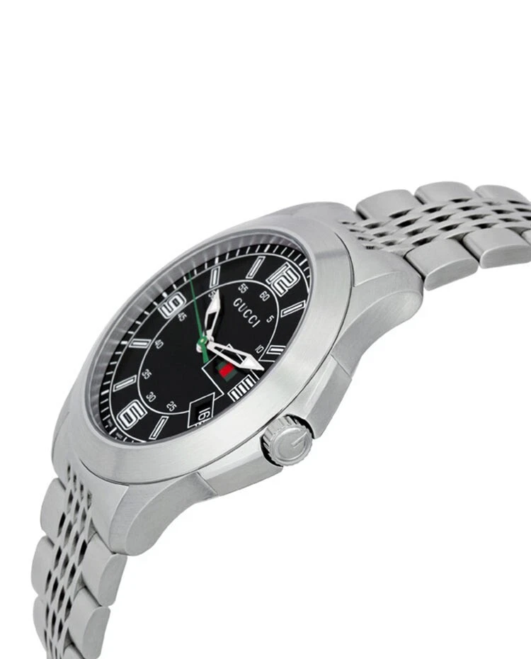 $825 Рекомендуемая розничная цена производителя | Мужские часы Gucci G-Timeless черный циферблат нержавеющая сталь - YA126201 - Изображение 4 из 4