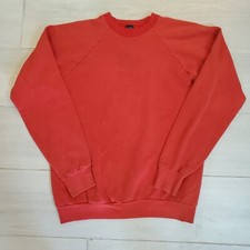 Vintage 80’s Screen Stars Blank Red Crewneck Size XL Black Tag Made in USA