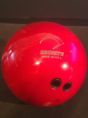 Budweiser Ebonite Red Bowling Ball 15 lb 8 oz | eBay