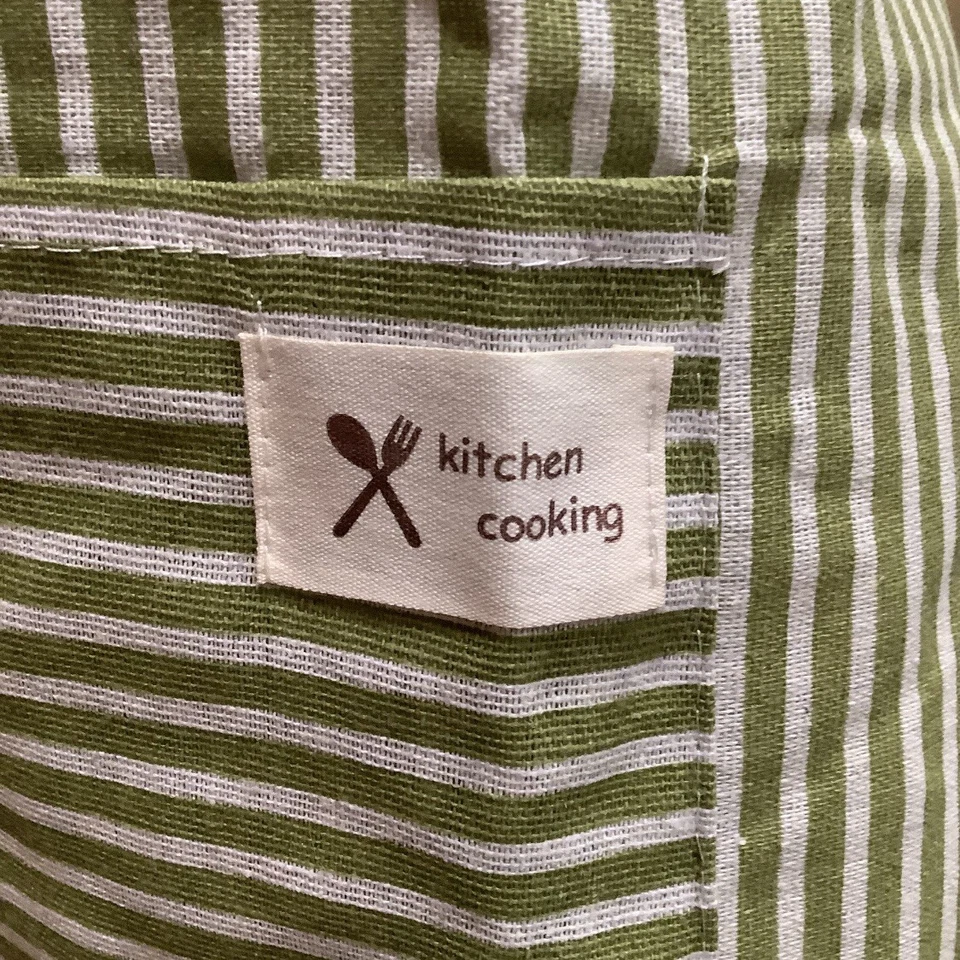 Apron Unisex Cook BBQ Full-Size 2-Pockets Tie-Waist Adjustable-Neck Bib - Image 4 of 4