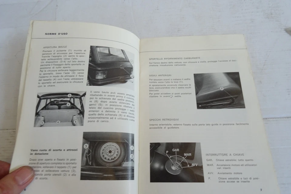 manuale uso manutenzione Autobianchi A 112 1976 2° edizione - Immagine 3 di 4