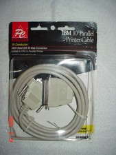 NEW PC IBM 10  FT PARALLEL PRINTER CABLE IN BOX SEALED