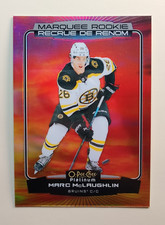 2022-23 OPC PLATINUM HOCKEY MARC MCLAUGHLIN MARQUEE ROOKIE SUNSET #232 WJ