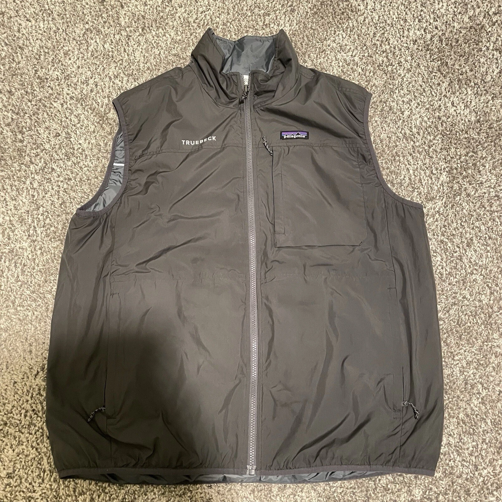 Patagonia Crankset Reversible Vest Adult Mens Size XL Lightweight Outdoors Gray