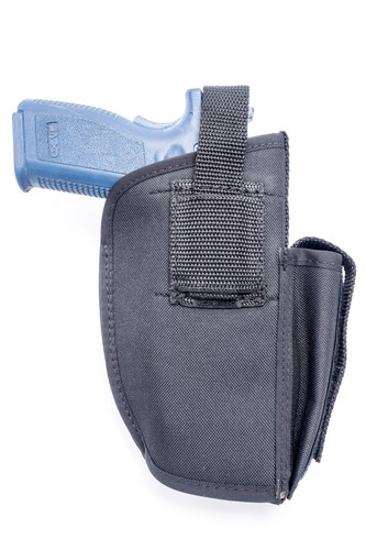 Nylon OWB Holster: S&W Sigma 9VE 40VE with Laser, Most 5" Large Autos - Picture 2 of 7