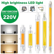 R7S LED 78/118/189mm COB Glas 5W 10W 20W Glühbirne Ersetzen Halogenlampe 220V