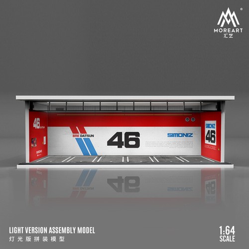 1:64 Maßstab Diorama Auto Garage Modell LED Beleuchtung Auto Parkplatz Szene Modell Spielzeug - Bild 47 von 47