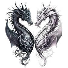 XXL 18X18 cm Autoaufkleber Sticker Drachen Aufkleber