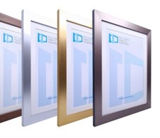 Photo Picture Frame 28mm Silver Gold 5x5 5x6" 5x7" 5x8 5x9 5x10-20" MOUNT Glass