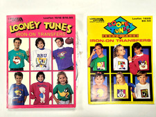 Leisure Arts 1518 1628 Looney Tunes Iron-On Transfers Books - 2 pcs