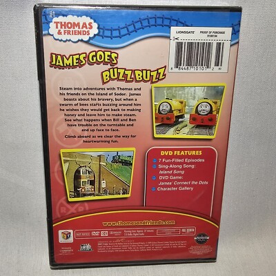 Thomas & Friends James Goes Buzz Buzz DVD Movie *Sealed* +7