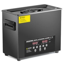 CREWORKS 6L Digital Ultrasonic Cleaner with Degas Gentle Mode 600W Heater