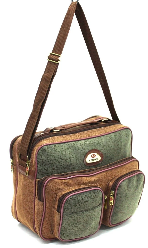 Ryanair EasyJet 36x27x23cm Hand Luggage Cabin Bag Holdall Faux Leather - Image 2 of 4