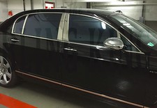 06-2012 Bentley Continental Flying Spur Chrome Pillar Post Trim Stainless Steel