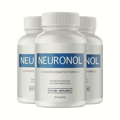 3-Pack Neuronol Advanced Cognitive Formula Dietary Supplement - 180 Capsules