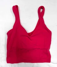 Lululemon  Align Tank Top Womens Size 0 Raspberry Sports Bra Active Running Yoga