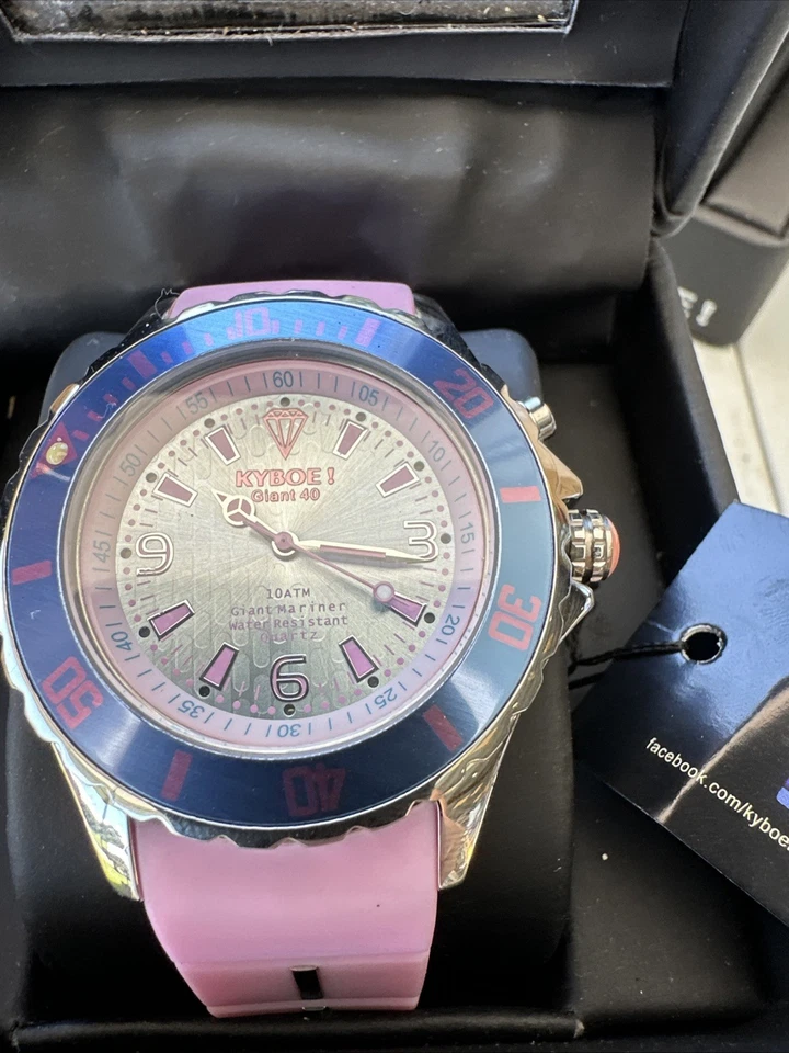 Relógio KYBOE Giant Mariner 40MM, KY 40-016 prata rosa 10 caixas eletrônicos - Imagem 3 de 4