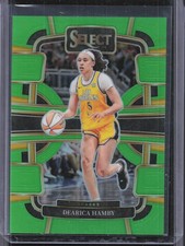 2024 Panini Select WNBA #77 Dearica Hamby Prizms Neon Green #/75