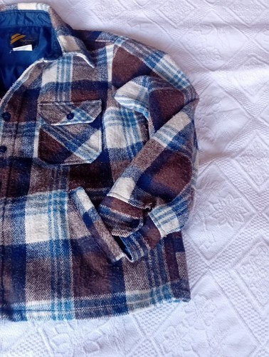 Sears, Wool, Lumberjack Shacket. lined. Large 24"pit To Pit - Picture 3 of 7
