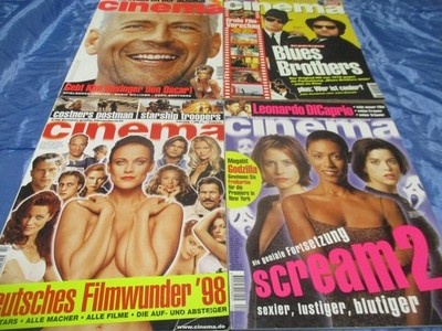 Cinema , 4  Ausgaben von  1998 , Film - Nostalgie , Kult , Keine Extras !  #  B