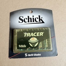 Vintage 1999 Schick Tracer 5-Pack Refill Blades NOS Sealed Made in USA