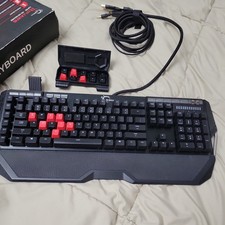 Ripjaws RGB Mechanical Gaming KeyBoard KM780 G,SKill cherry MX blue clicky PC 2