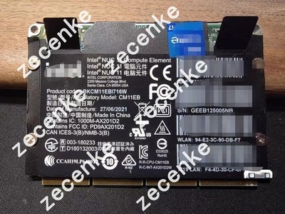 Intel NUC 11 Compute Element BKCM11EBI716W CM11EB 1165G7CPU 28W AX201WIFI6