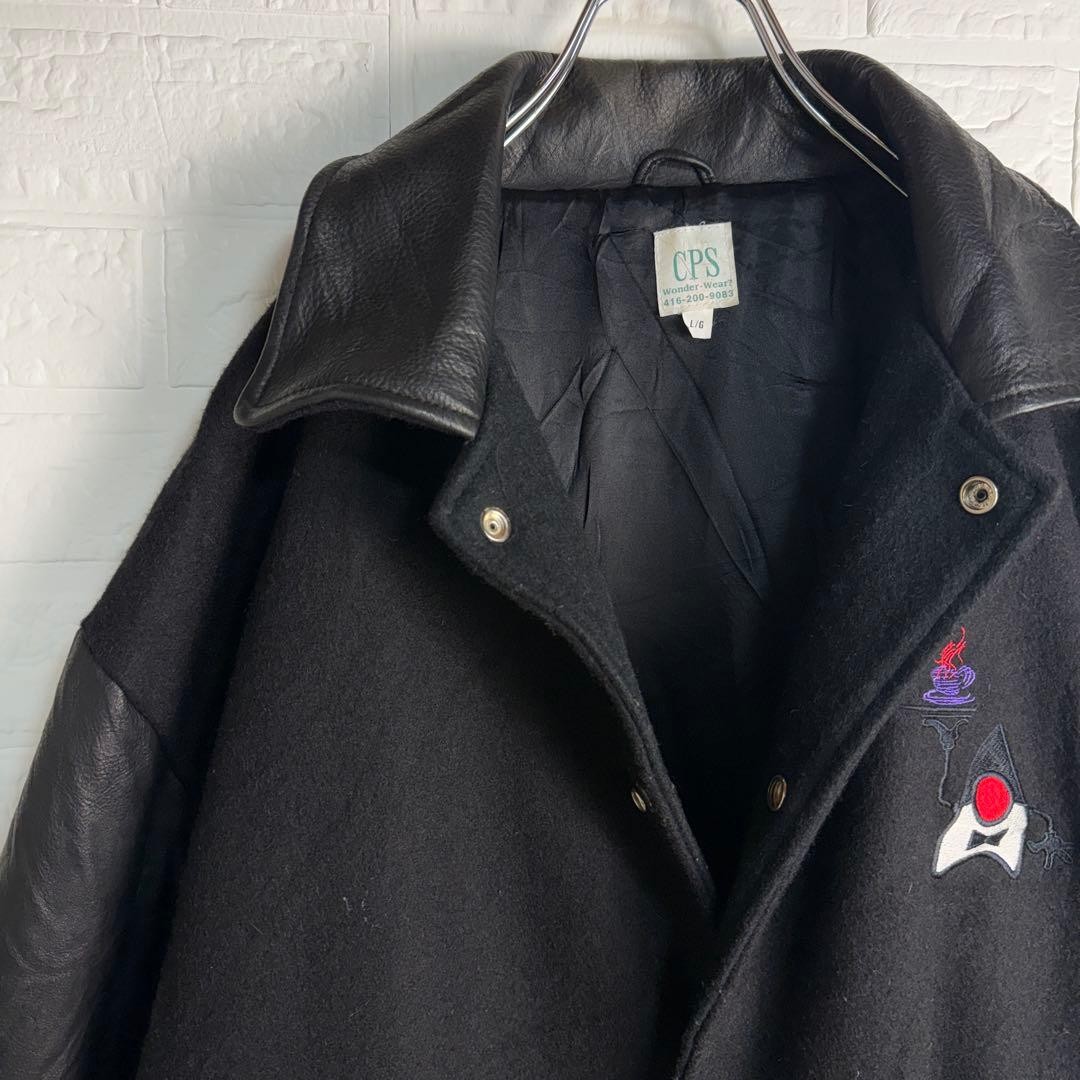 [Super Rare] CPS 90s JAVA Leather Stadium Jacket … - image 11