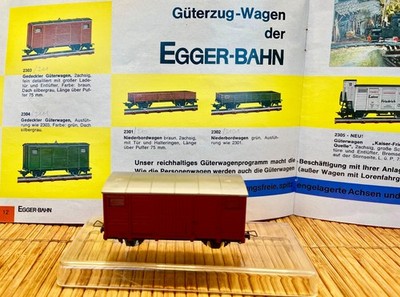Egger-Bahn 2303,   - gedeckter Güterwagen, mit OVP -