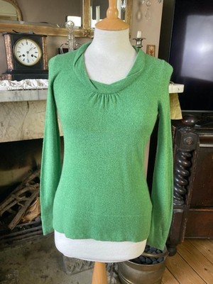 Banana Republic Luxus Kaschmirmischung Lindgrün Pullover Gr. Small