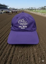 Breeders’ Cup 2024 Del Mar Purple Embroidered Horse Racing Cap Hat - by The Game