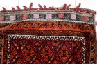 4X3 1940's AUTHENTIC ANTIQUE HAND KNOTTED VEGETABLE DYE MALAYERR SADDLEBAG RUG — photo 3