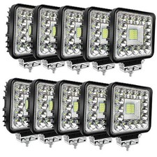 LED Tractor Work Lights, Off Road LED Pod Lights 4 Inch 240W 20000lm 10 Cube