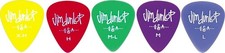 Jim Dunlop Gel Guitar Picks 1 Dozen Light Lime Purple Red Colors 50mm