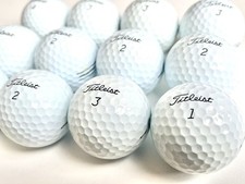 12 Titleist Pro V1 used golf balls – Grade A – Non lake balls - white