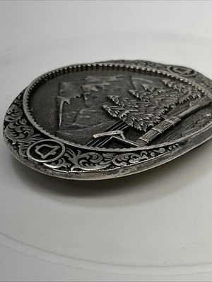 Vtg O. C. Tanner Sterling Silver Bell Lineman Belt Buckle 