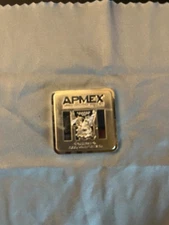 1 oz Silver Bar APMEX Square Series (Geiger Style (Slight Blemish on back )