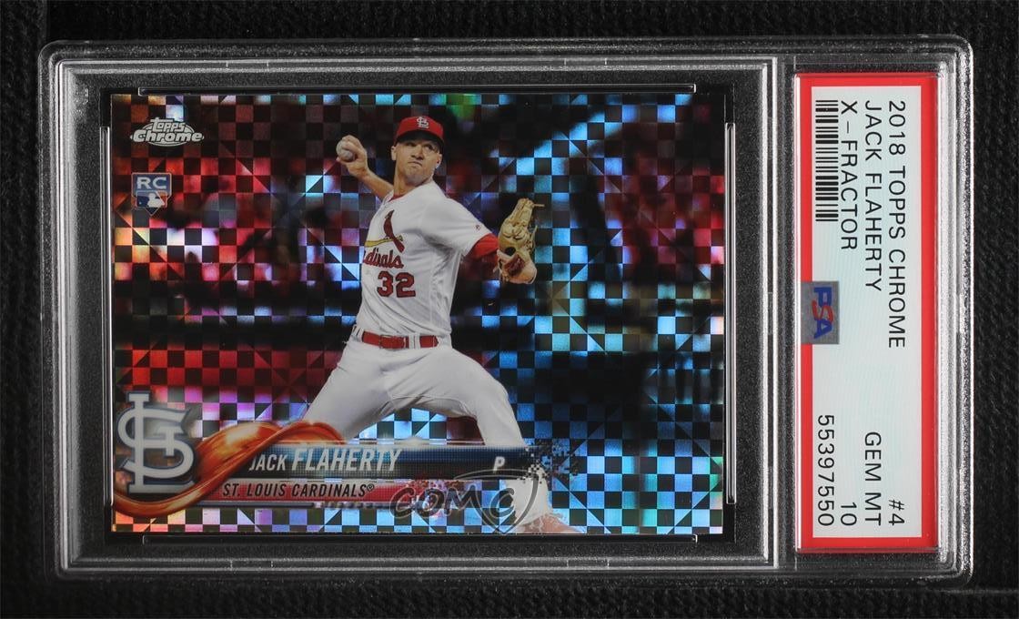 2018 Topps Chrome X-Fractor Jack Flaherty #4 PSA 10 GEM MT g1z