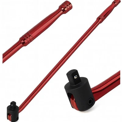 AUTOJACK Breaker Bar – 750mm | 1/2" Drive | Cr-V Steel | Flexi Head | 500Nm | Red Finish