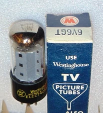 RARE NOS NIB WESTINGHOUSE 6V6GT POWER TUBE D GETTER  VT-107A CV511 VINTAGE USA