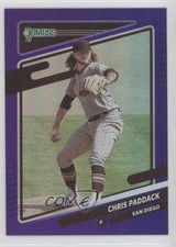 2021 Panini Donruss Holo Purple Chris Paddack #207 h3a