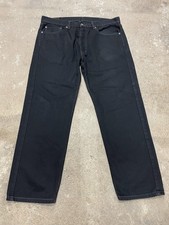 Levis 505 Jeans Mens 38x30 Black Regular Fit Straight Leg Zip Fly PC9 00505-0260