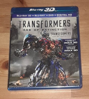 Transformers: Age of Extinction (3D Blu-ray + Blu-ray + DVD, 2014) BRAND NEW