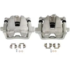 For 10-12 Land Rover 2pcs Silver Rear Left Right Brake Calipers