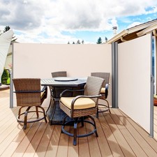 1.8x6M Retractable Garden Privacy Divider Wind Fence Folding Side Awning Screen