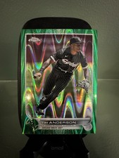 Topps Chrome Sonic Tim Anderson #197 Green RayWave /99 White Sox MLB 2022 