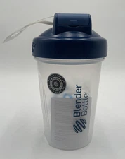 NEW - Blender Bottle 20oz Classic W/ Clip Strip - Blue 